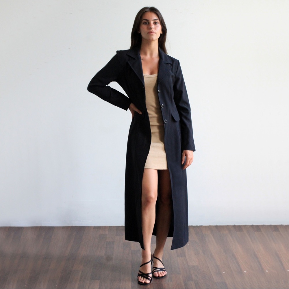90's Vintage Midi Length Blazer Jacket